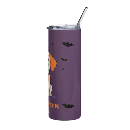 Stainless steel tumbler - Halloween Coonhound