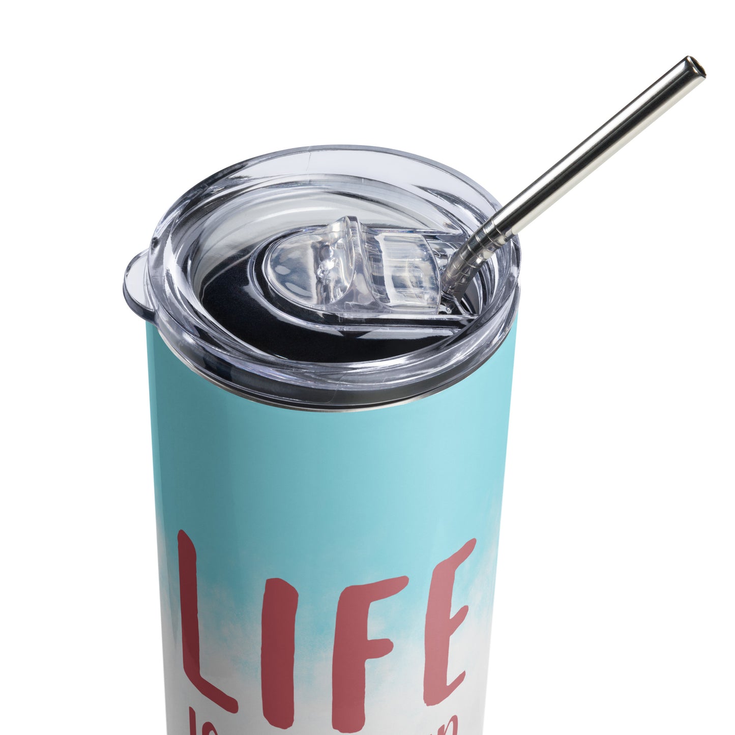 Stainless steel tumbler (Life is better with a dog)